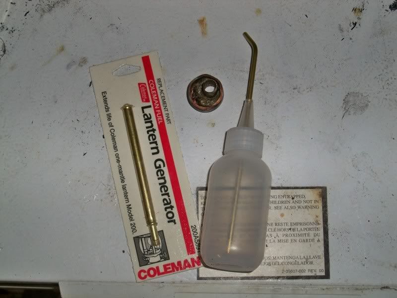 How to convert a Coleman 220 lantern to kerosene (Added preheat cup